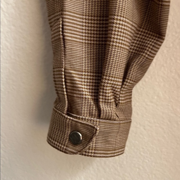 Thierry Mugler Brown/Tan Sculptural Glenplaid Vintage 80’s Dress Size 40 - Picture 4 of 15